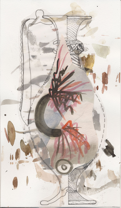 Emptiness, mixed media, 29 x 19 cm, 2015, Silvia Nettekoven