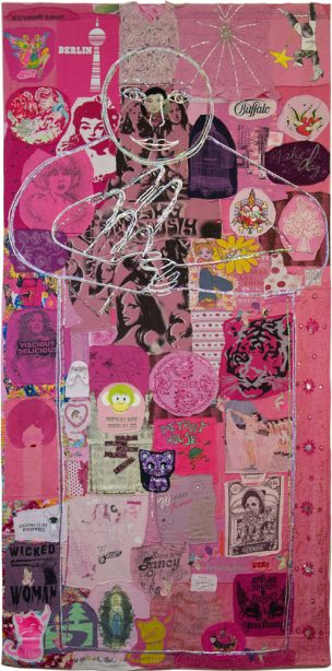 Time has told me, series, 9 textil collages, ca. 294 x 145 cm, 2006 - 2012