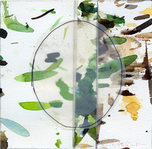 Emptiness, mixed media, 10 x 10 cm, 2014, Silvia Nettekoven