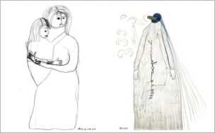 Time has told me, drawing, series, approx. 100 pieces, 29 x 21 cm, 2007