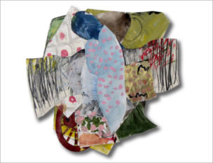 paste up, irregular shape