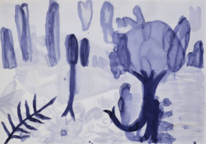 Evocation, Tusche, 68 x 98 cm, 2019, Silvia Nettekoven