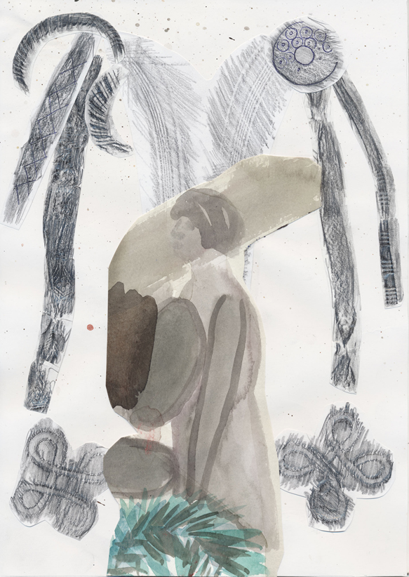 Emptiness, mixed media, 29 x 20 cm, 2015, Silvia Nettekoven