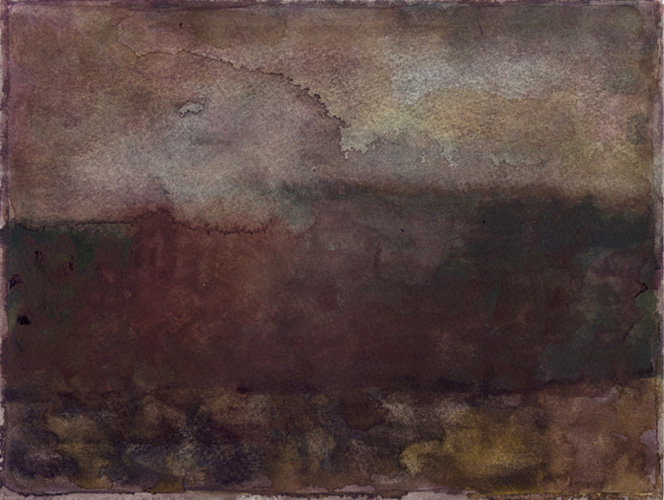 landscape, watercolor, 15 x 20 cm, 2005, Silvia Nettekoven