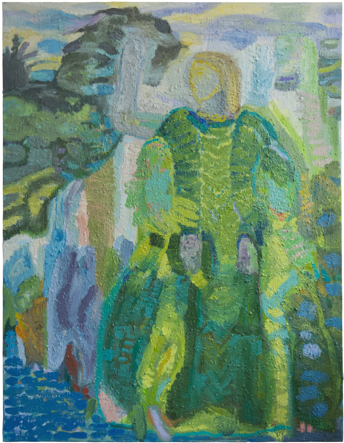 Silvia Nettekoven, ohne Titel, Nr. 1, 206 x 160 cm, Öl auf Nessel, 2025