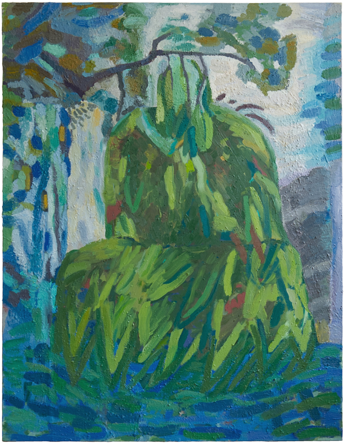 Silvia Nettekoven, ohne Titel, Nr. 1, 206 x 160 cm, Öl auf Nessel, 2025